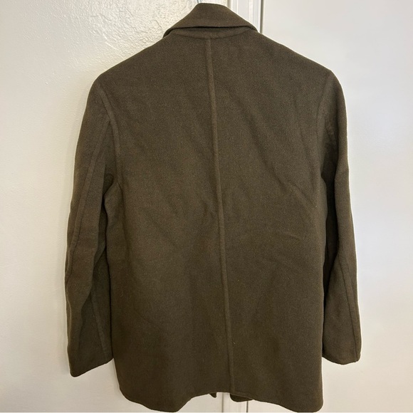 Vince. Olive Double-Breasted Coat Dark Green Size XS Women’s - Picture 7 of 10